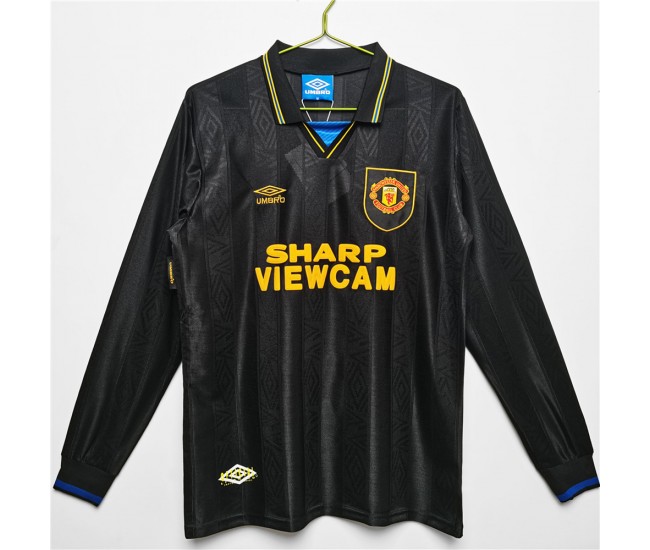 1993-1994 Manchester United FC Long Sleeve Away Retro Jersey 