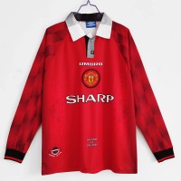 1996-1997 Manchester United FC Long Sleeve Home Retro Jersey 