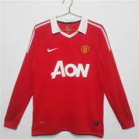 2010-2011 Manchester United FC Long Sleeve Home Retro Jersey