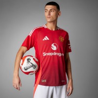 24-25 Manchester United Mens Home Authentic Jersey