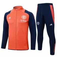 24-25 Manchester United FC Mens Orange Training Presentation Tracksuit