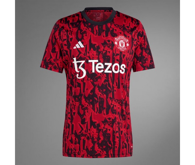 23-24 Manchester United Men's Pre Match Jersey