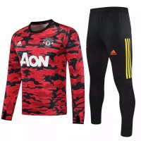 Manchester United Football Technical Training Red Black Tracksuit 2021