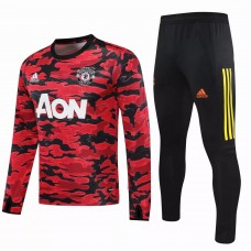 Manchester United Football Technical Training Red Black Tracksuit 2021