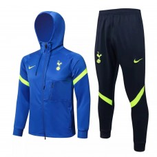 2021-22 Tottenham Hotspur Blue Hooded Presentation Tracksuit