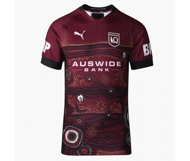 QLD Maroons Mens Indigenous Rugby Jersey 2021