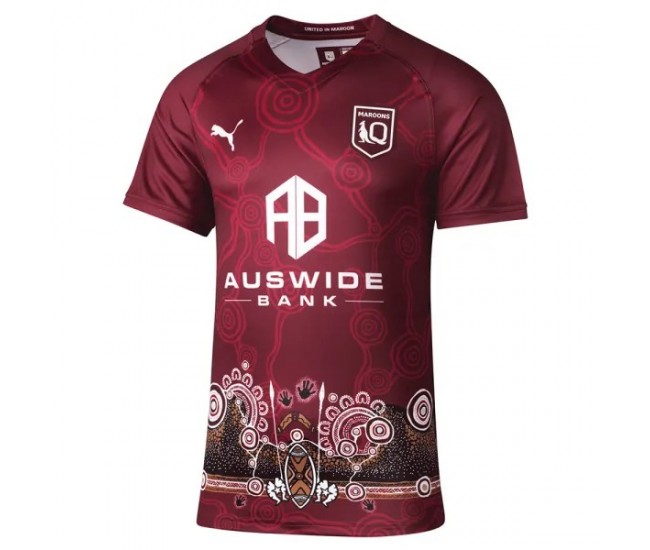 QLD Maroons Mens Indigenous Rugby Jersey 2022