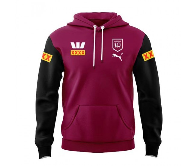 QLD Maroons Mens Team Rugby Hoodie 2024