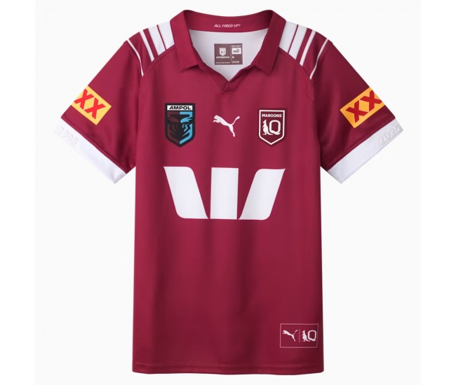 QLD Maroons Mens Home Rugby Jersey 2025
