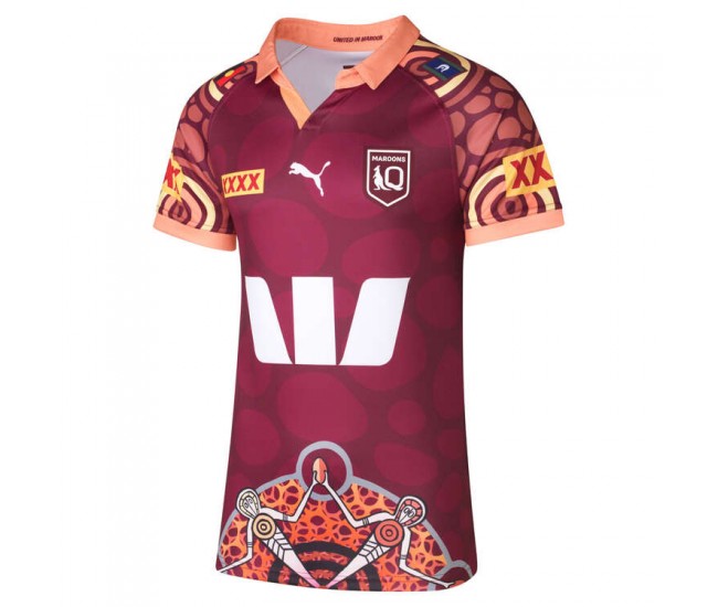 QLD Maroons Mens Indigenous Rugby Jersey 2024