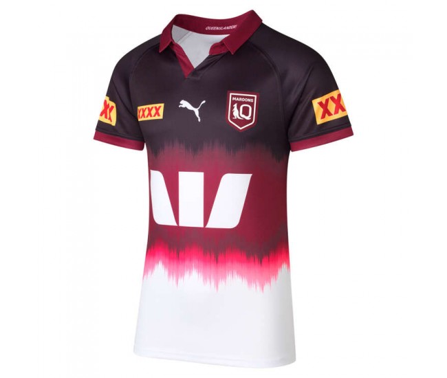 QLD Maroons State of Origin Mens Training Rugby Jersey 2024