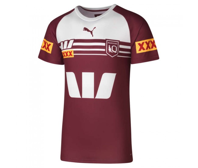 QLD Maroons State of Origin Mens Training Rugby Tee 2024