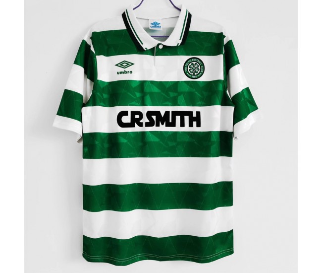 1989-1991 Celtic Glasgow Home Retro Jersey 