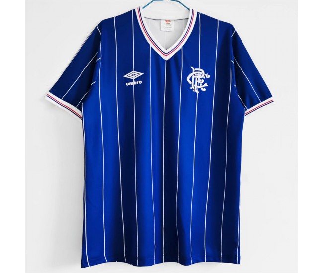 1982-1983 Rangers FC Home Retro Jersey 