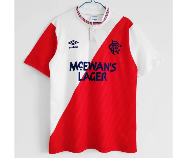 1987-1988 Rangers FC Away Retro Jersey 