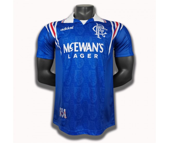 1996-1997 Rangers FC Home Retro Jersey 