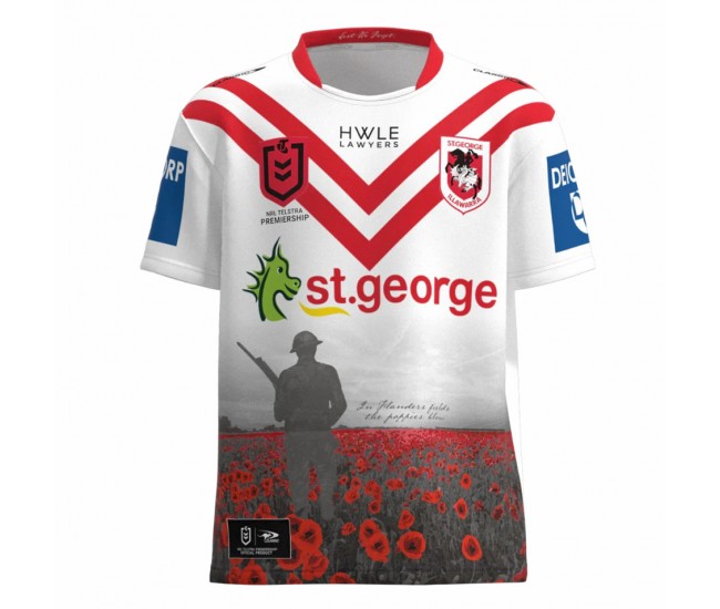 St George Illawarra Dragons Mens Commemorative Rugby Jersey 2023