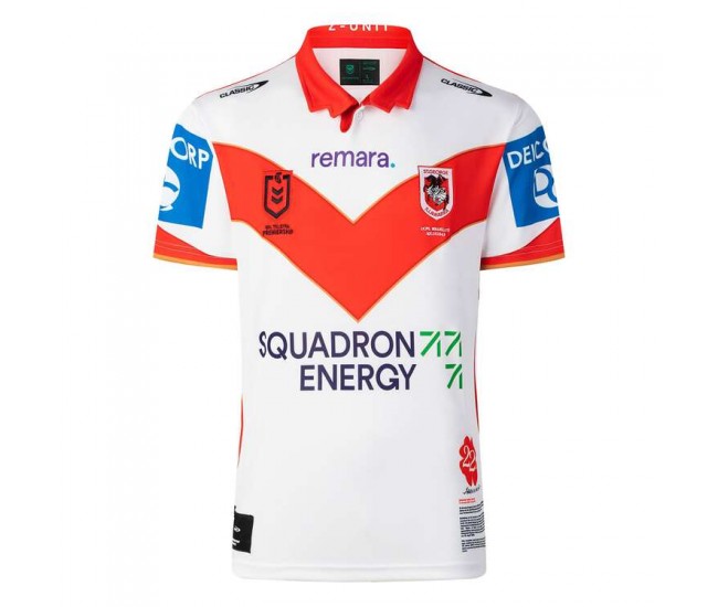St George Illawarra Dragons Mens ANZAC Rugby Jersey 2025
