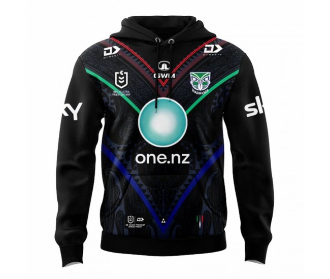 New Zealand Warriors Mens Indigenous Rugby Hoodie 2024