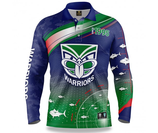 New Zealand Warriors Mens Fishfinder Fishing Rugby Shirt 2022