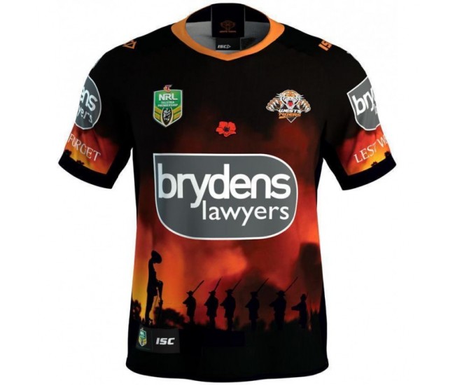 Wests Tigers 2018 Men's ANZAC Shirt