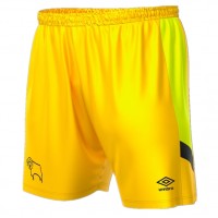 23-24 Derby County Yellow Goalkeeper Shorts