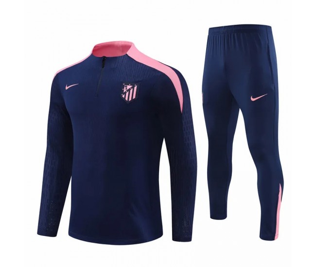 24-25 Atlético de Madrid Mens Navy Training Technical Tracksuit