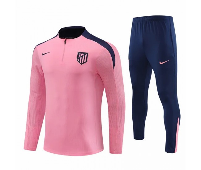 24-25 Atlético de Madrid Mens Pink Training Technical Tracksuit