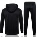 24-25 FC Barcelona Mens Black Hooded Presentation Tracksuit