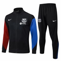24-25 FC Barcelona Mens Black Training Presentation Tracksuit