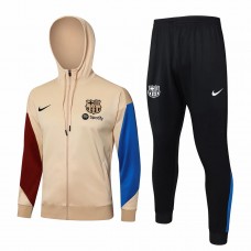 24-25 FC Barcelona Mens Coach Hooded Presentation Tracksuit