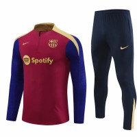 24-25 FC Barcelona Mens Red Training Technical Tracksuit