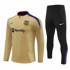 24-25 FC Barcelona Mens Gold Training Technical Tracksuit