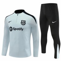 24-25 FC Barcelona Mens White Training Technical Tracksuit