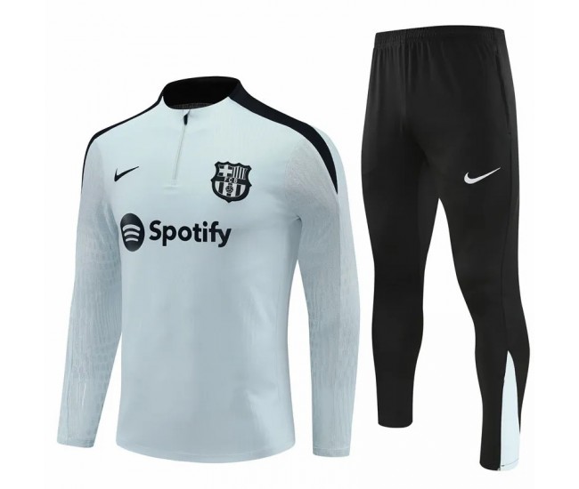 24-25 FC Barcelona Mens White Training Technical Tracksuit