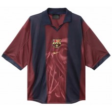 2000-2001 FC Barcelona X Travis Scott Mens Retro Home Skeleton Jersey