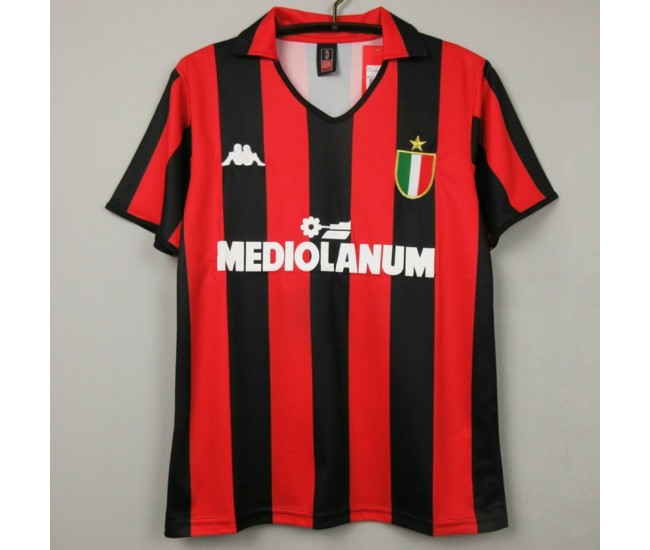 1988-1990 AC Milan Home Retro Jersey 
