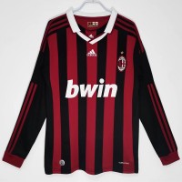 2009-2010 AC Milan Long Sleeve Home Retro Jersey 