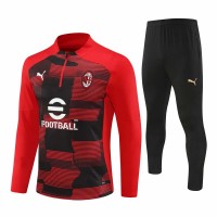 24-25 AC Milan Mens Red Training Technical Tracksuit