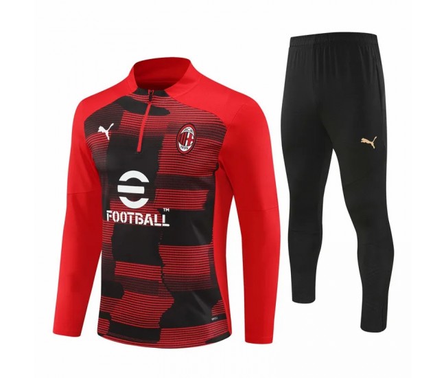 24-25 AC Milan Mens Red Training Technical Tracksuit