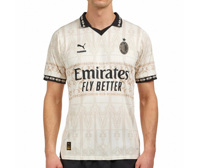 23-24 AC Milan X Pleasures Mens Authentic Jersey