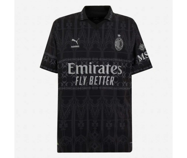 23-24 AC Milan X Pleasures Mens Dark Jersey