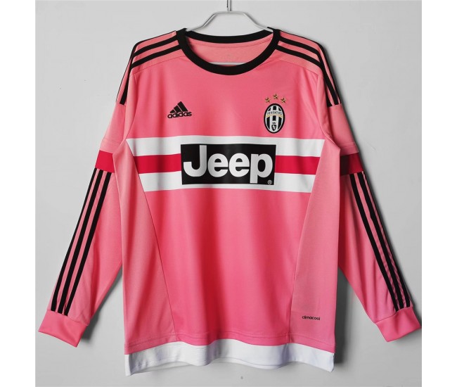 2015-2016 Juventus Long Sleeve Away Retro Jersey 
