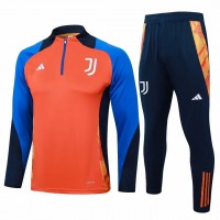 Juventus Mens Orange Training Technical Football Tracksuit 2024-25