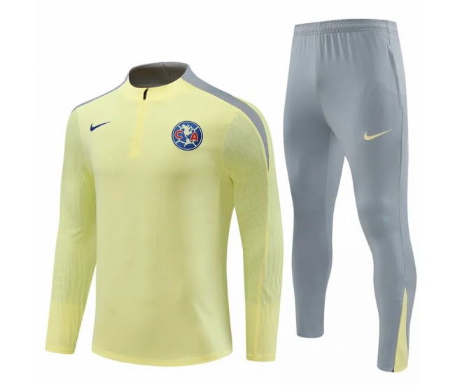 24-25 Club America Mens Yellow Training Technical Tracksuit