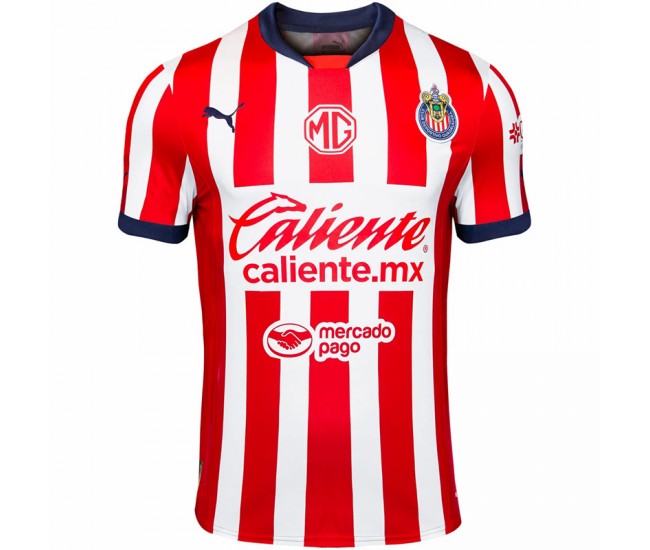 24-25 Chivas Mens Home Soccer Jersey 