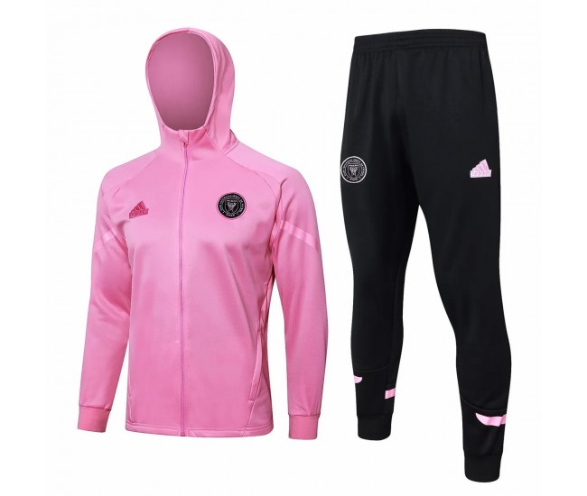 24-25 Inter Miami CF Mens Pink Training Hooded Presentation Tracksuit