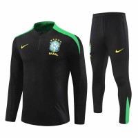 24-25 Brazil National Team Mens Black Training Technical Tracksuit