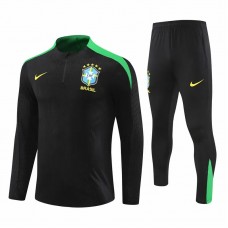 24-25 Brazil National Team Mens Black Training Technical Tracksuit