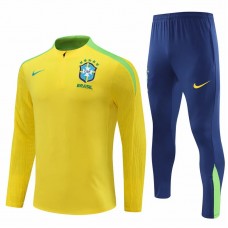 24-25 Brazil National Team Mens Yellow Training Technical Tracksuit